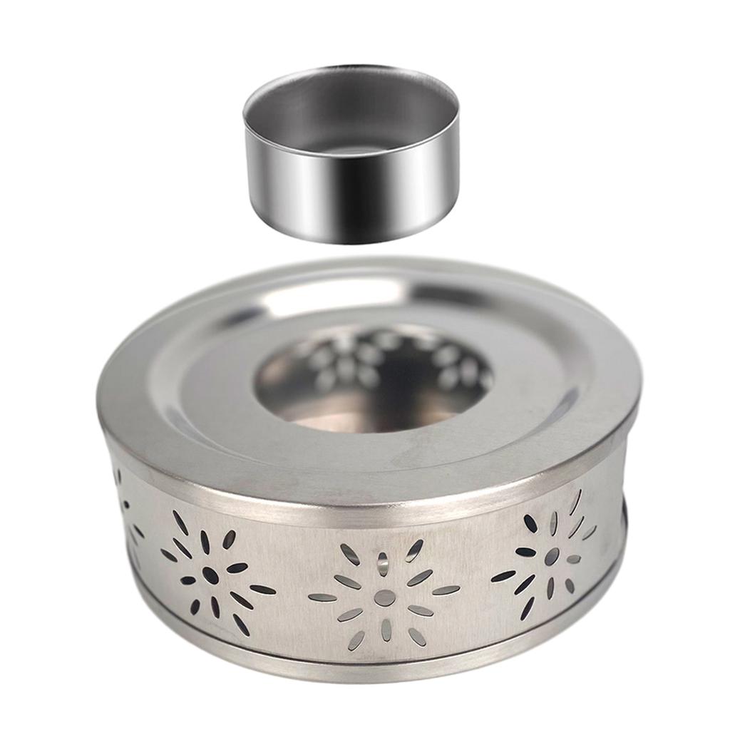 Stain Steel Tea Warmer Holder Teapot Household Heater Bracket Home Heating Base Coffee Mugs Cast Iron Portable Easy To Take