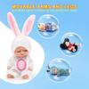 4-inch Mini Reborn Doll Simulation Baby Doll Washable Animal Clothes BJD Doll Easter Christmas Birthday Newborn Gift Set Box