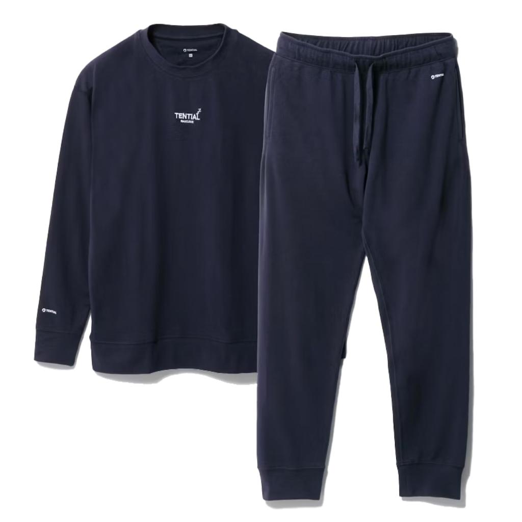 BAKUNE Sweatshirt and Sweatpants Recovery Size XS [TENTIAL] [RENEWAL] Fall/Winter Set, Wear, Unisex, Navy,