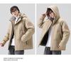 25th Anniversary Unisex Hooded Down Jacket - Winter Casual Style