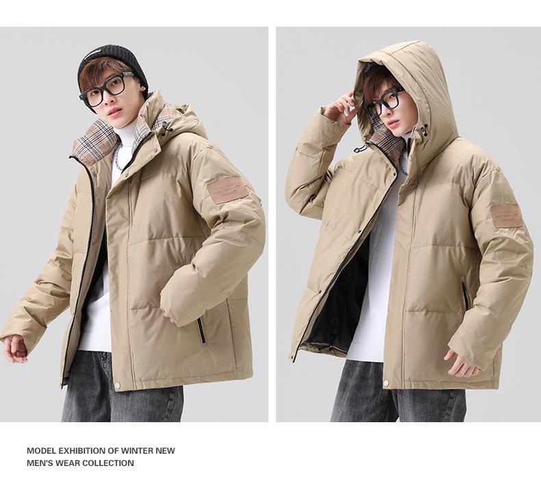 25th Anniversary Unisex Hooded Down Jacket - Winter Casual Style