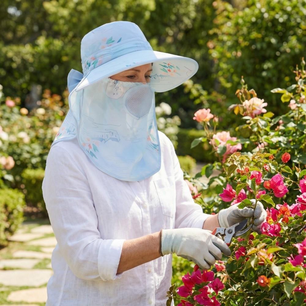 Neck Flap Fishing Hat Detachable Face Cover Outdoor Working Cap Sun Hat  Outdoor Activities