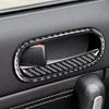 4Pcs Carbon Fiber Interior Door Handle Cover Trim For Mazda MX-5 Miata 2009-2015