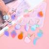 Silicone Earring Molds Resin Drop Jewelry Moulds Fruit/Vegetable Series Jewelry Making Molds for Kids and Teens Crafting