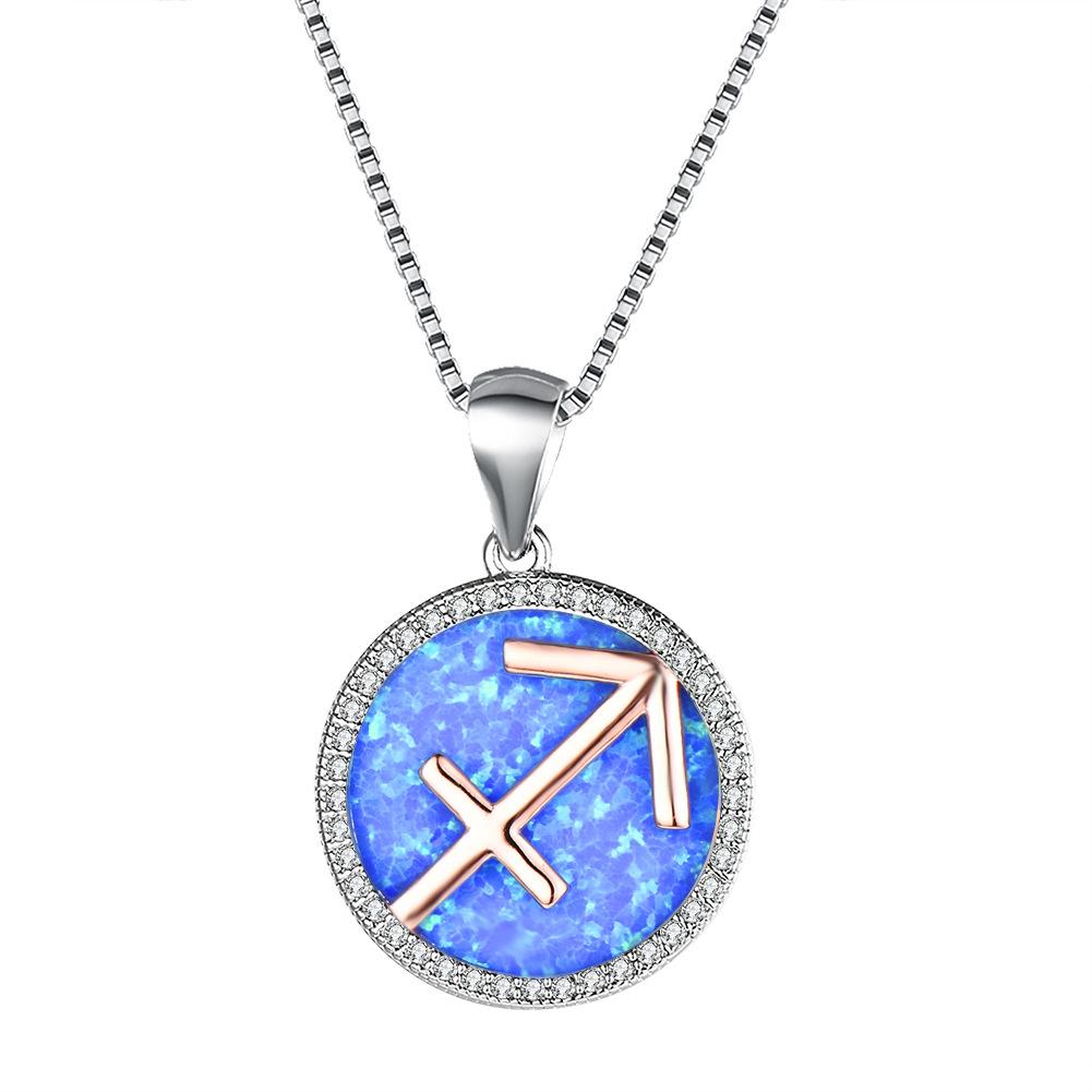 Necklace European and American 12 Constellation Necklace