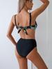 2026 European & American Sexy Floral High-Waisted Bikini for Women - Push-Up Swimwear, Hot Seller