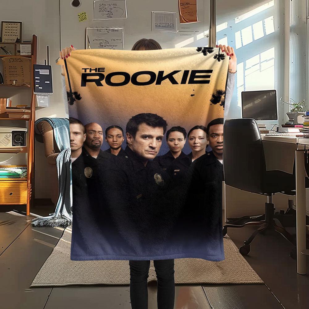 1 PZ Coperta di Flanella Fantasia THE ROOKIE Adatta a Tutte le Stagioni per Arredamento Casa Calore e Comfort Regali Regalo Festivo