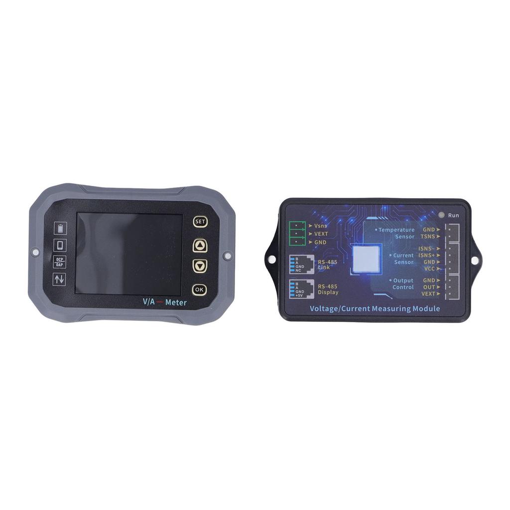 Battery Monitor 400A 2.4in Ultra Clear Display with Shunt 0‑120V Voltage Current Meter