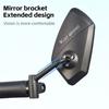 Bicycle Rearview Mirror Wide Adjustable Angle Bike Handlebar Rearview Mirror Bicycle Side Rearview