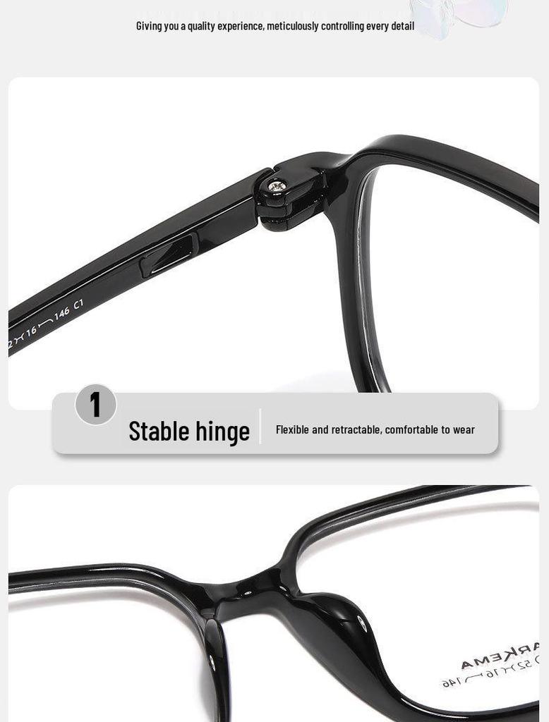 New Youth TR90 Round Myopia Glasses Frame - High-End Feel, Multiple Colors Available