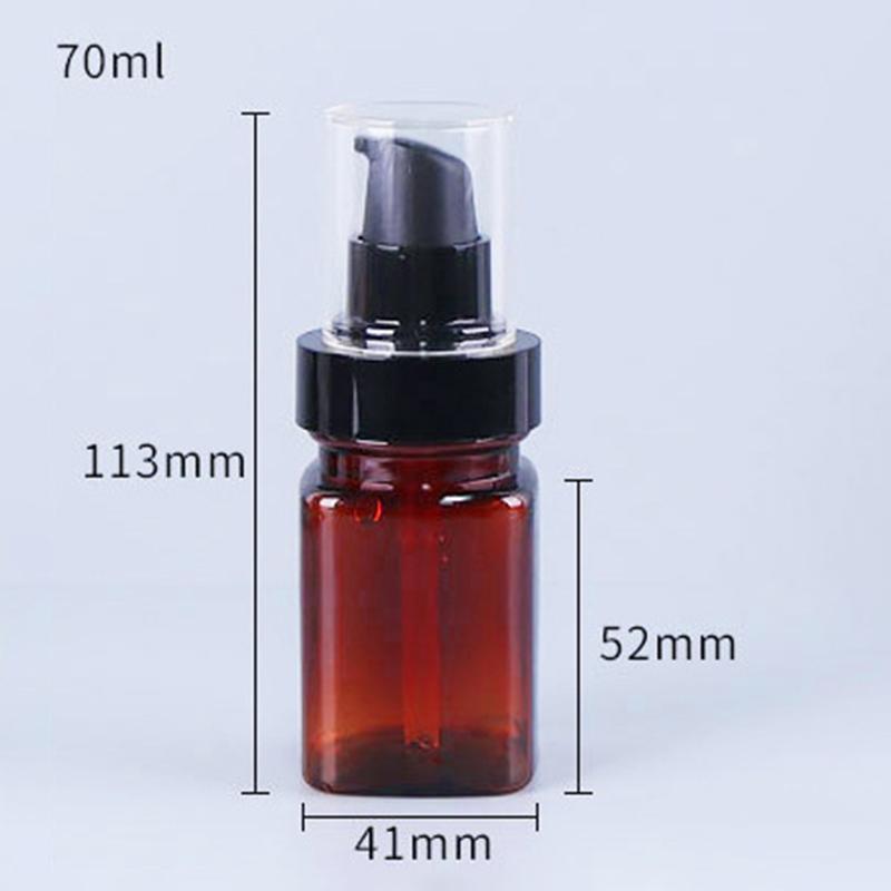 1Pcs Empty 30/50/70/100/120Ml Spray Bottle Press Lotion Brown Bottle Avoid Light Liquid Foundation Eye Cream Container Cosmetic
