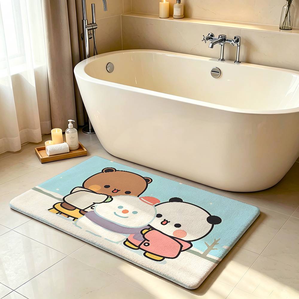 Tappeto Kawaii Yier e Bubus Tappetino Antiscivolo per Bagno Tappetino per Porta Tappetino Decorazione Casa Tappetino per Porta d'Ingresso Tappetino per Porta Resistente ai Graffi