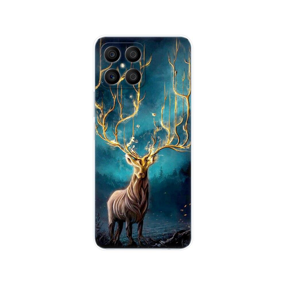 Husa pentru Honor X8 Husa din spate pentru HonorX8 Husa Honor X 8 Husa transparenta pentru telefon Geanta de protectie Tpu Husa din silicon moale Bara de protectie