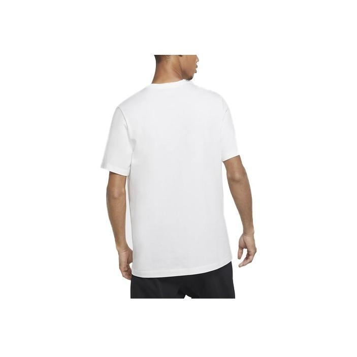 Nike Logo Print Sports Crew Neck Short Sleeve T-Shirt Men Tops White DA8866-100