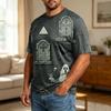 Men's Halloween Graphic T Shirt Plus Size Comfortable Breathable Casual Loose Fit Top with Printed Design for Seasonal Wear