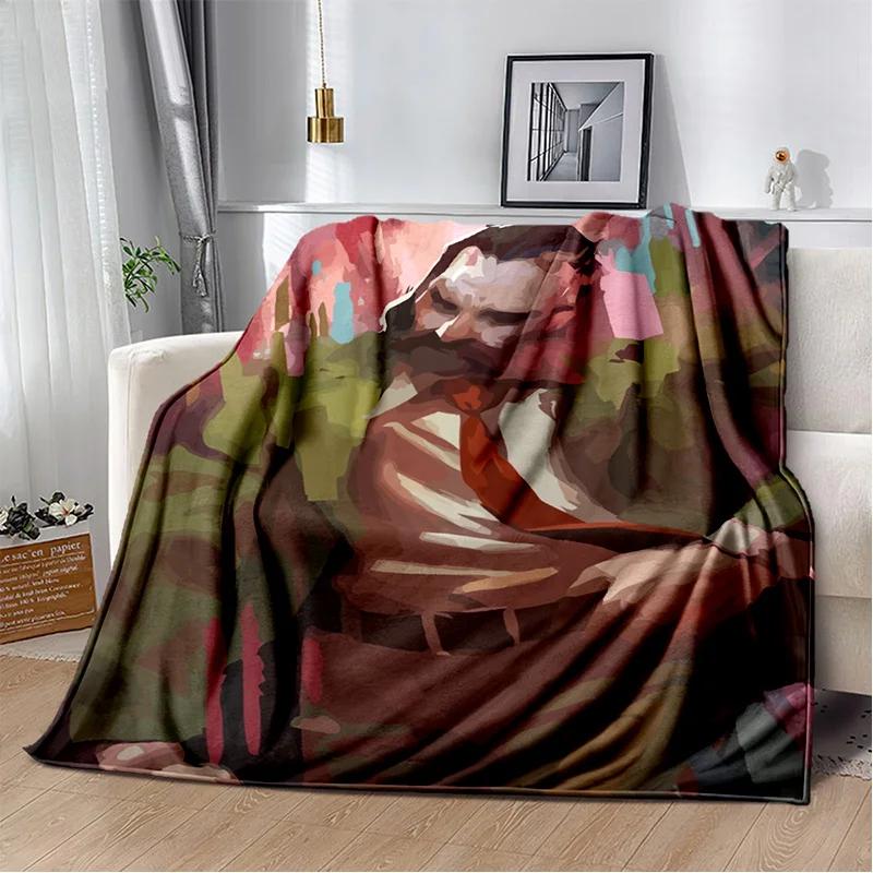 Disco Elysium Game Gamer Cartoon Blanket,Soft Throw Blanket for Home Bedroom Bed Sofa Picnic Travel Office Cover Blanket Kids