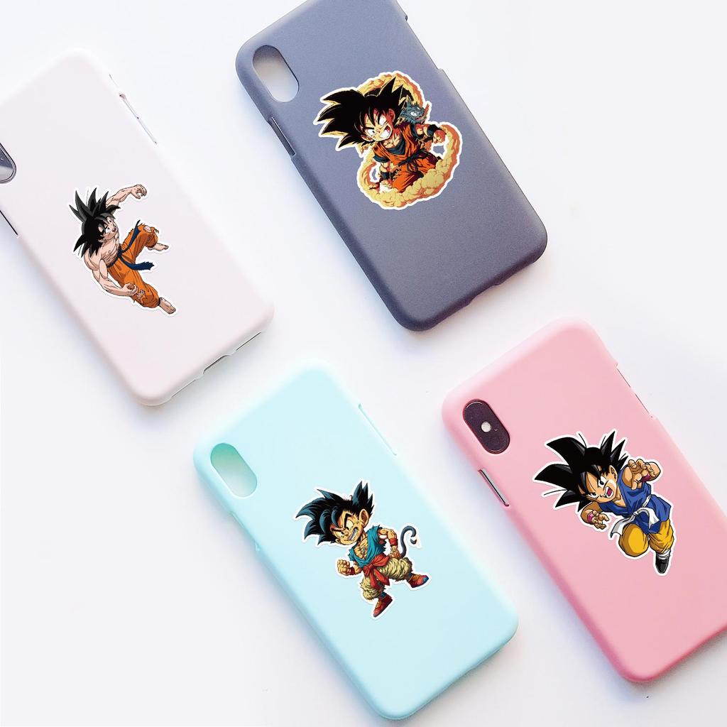 Dragon Ball & One Piece Waterproof Graffiti Stickers - 50/100 Pack for Phone, Fridge, Luggage, Notebook & Journal Decoration