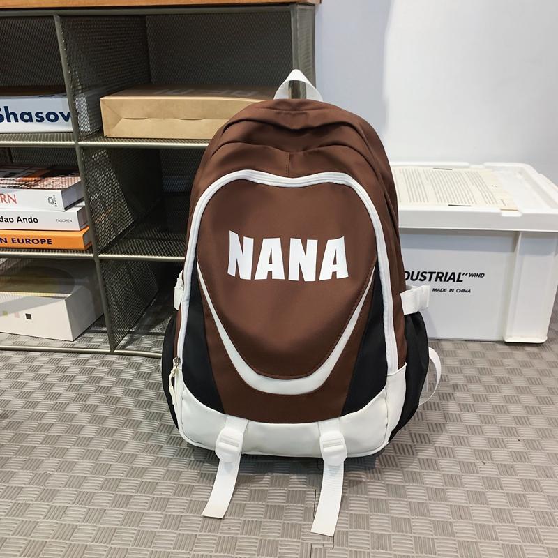 Женский рюкзак с цветными блоками большой вместимости — фото 19