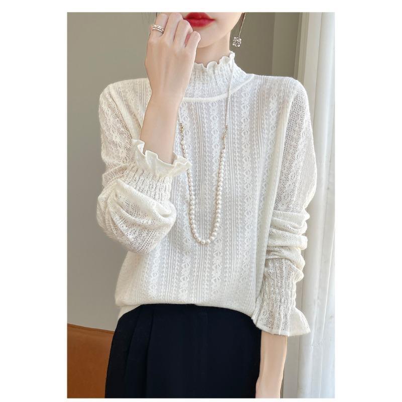 Women S Half Turtleneck Long Sleeve Pullover Top For Commute Casual Wear