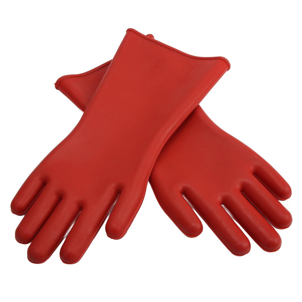 Pair of Electrical Insulated Gloves Natural Rubber Anti Electricity 10000V High Voltage Insulating