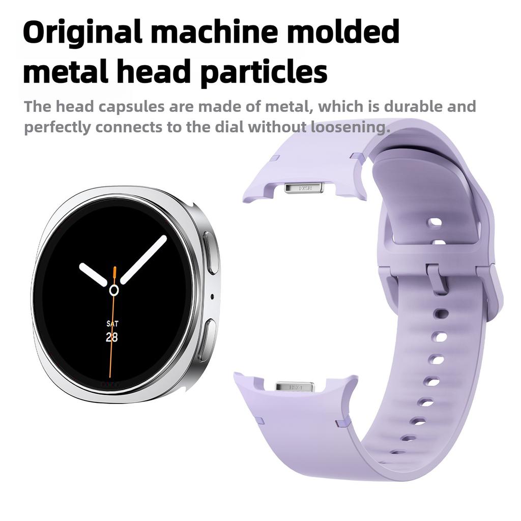 Breathable Silicone Straps For Samsung Galaxy Watch 8 44mm 40mm Classic 46mm Replacement Sport Bracelet Correa for Galaxy Watch Accessories