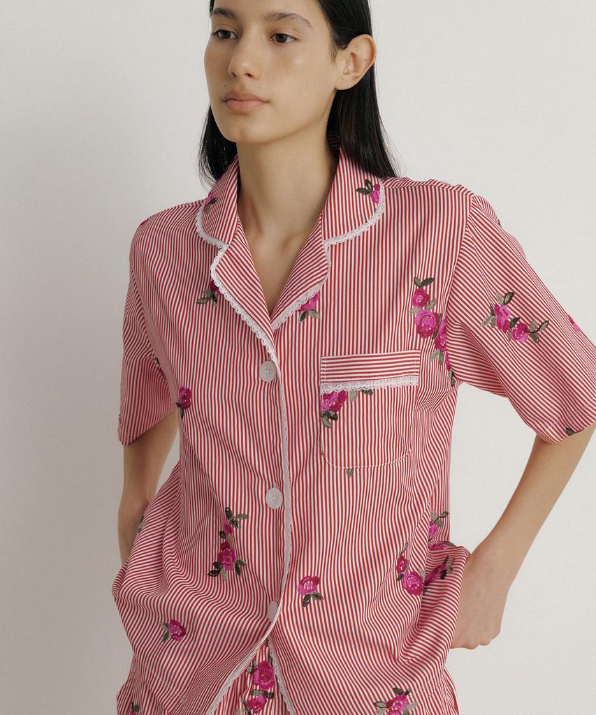 Joseulaunji (W) Ruby Short Pajama Set (With Scrunchie)