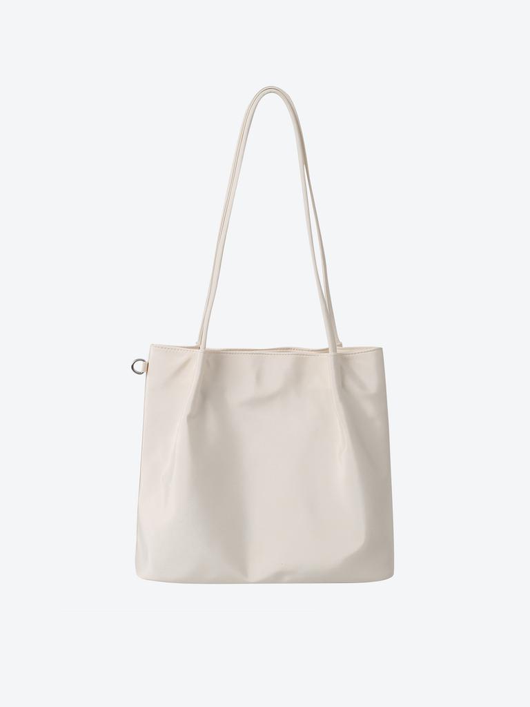 Shoopen Nylon Pintuck Medium Shoulder Bag (Hpabgfa05Q Re) Hpabcgav03