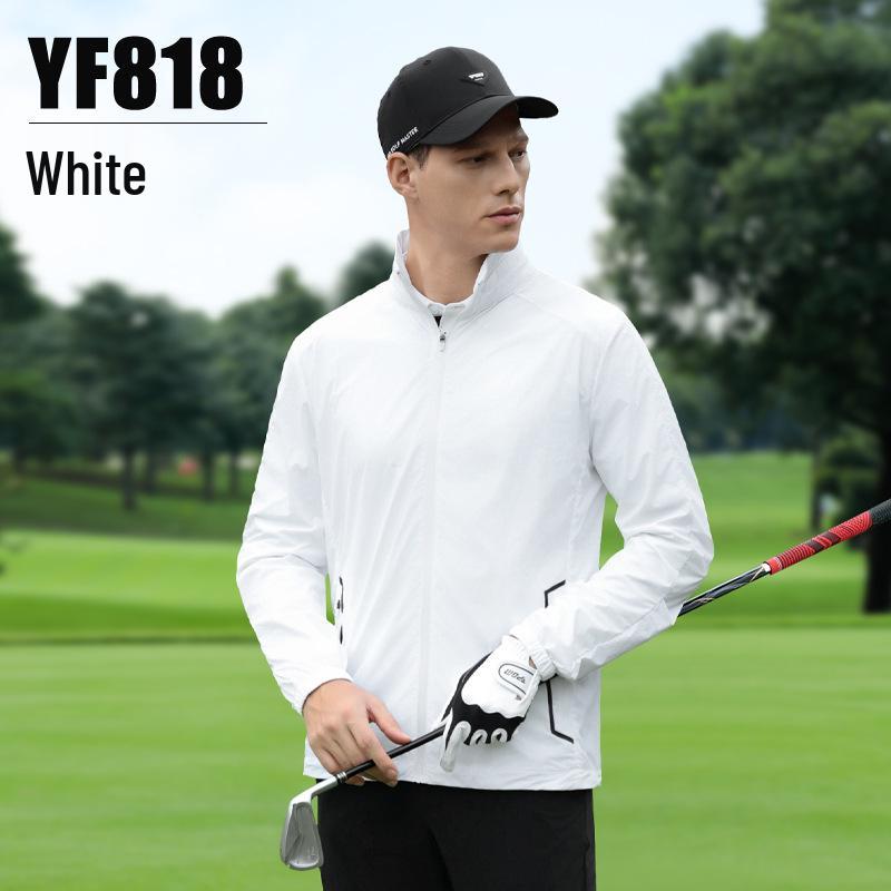 PGM Golf Sun Protection Jacket: Lightweight Stand Collar Raincoat for Autumn/Winter Golf Sports. L