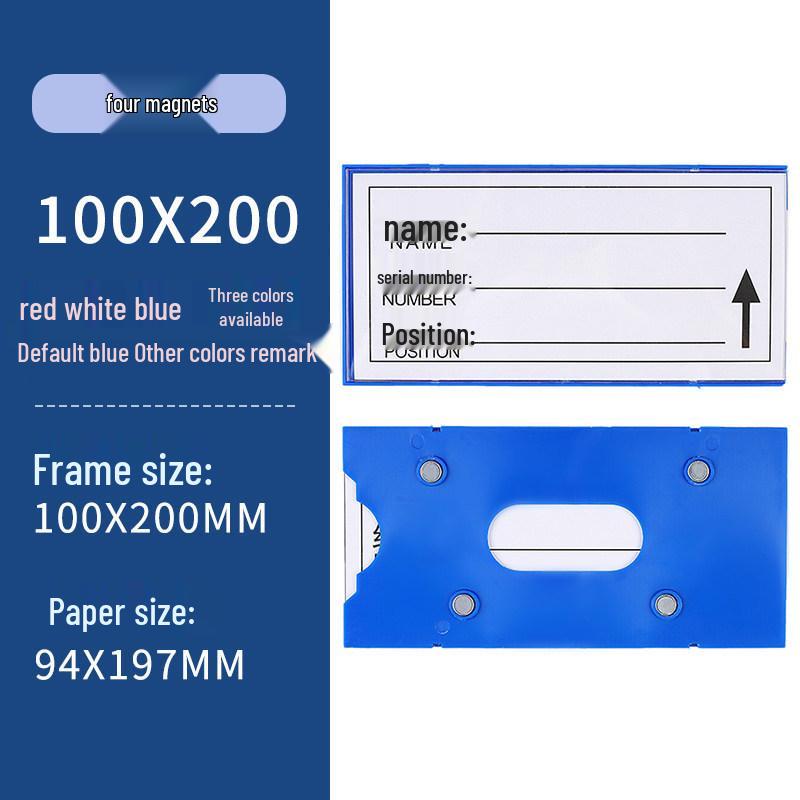 Magnetic Warehouse Shelf Label Holder Strip for Storage Organization