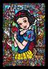 Tenyo In Gyutto Series Jigsaw Puzzle Snow White Stained Art with Service Card (Tenyo) [Made Japan] 266-Piece (18.2x25.7cm) DSG-266-957