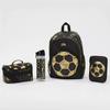 Smiggle Goud Voetbal Serie 3D Etui Crossbody Lunchtas Bento Tas Lichtgewicht Rugzak Schooltas