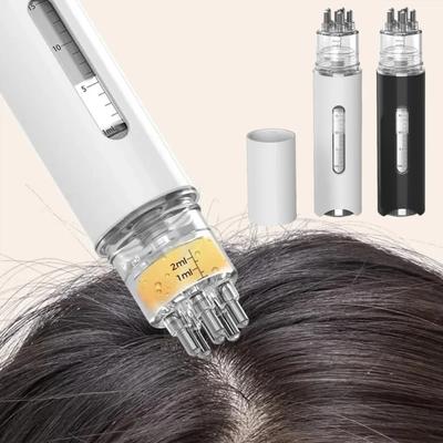 Aplicador Portátil para Cuero Cabelludo Peine Líquido Mini Peine Masajeador Masajeador Guía de Líquido para Aceite Esencial Herramientas de Cuidado del Cuero Cabelludo Anticaída