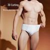 Yiershuang Men's 100% Cotton Mid-Waist Briefs