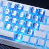 Heart Butterfly Metal Keycap: Original Height, Magnetic Switch, Translucent, Side Engraved for Mechanical Keyboards.