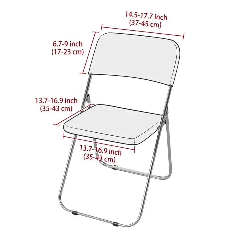 Stretch Party Banquet Chair Covers Polar Fleece Folding Chair Cover for Wedding 2pcs/set Spandex Dining Room Chairs Slipcovers