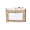 Coach Skinny 11 Monogram Coated Canvas Leather Clutch Wallet Mini Women Clutch Wallet White Khaki 88208-IMDQC