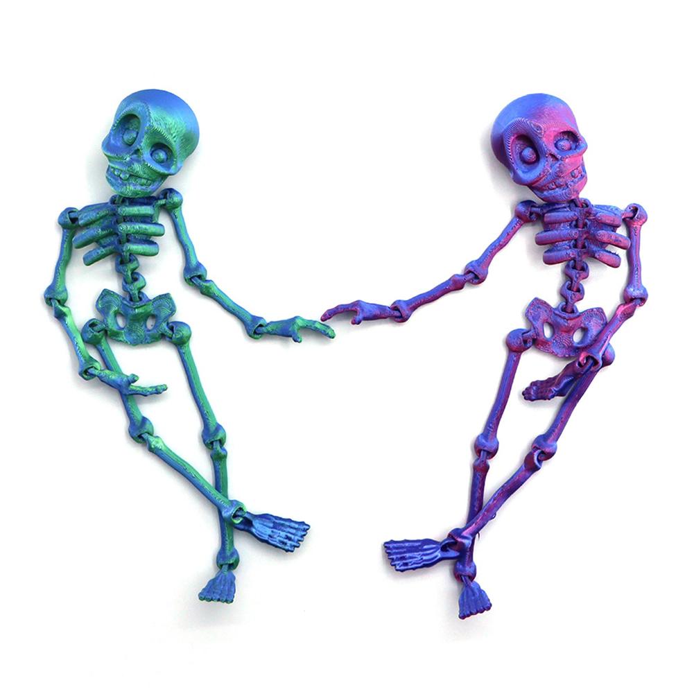 5/10PCS Mini Magnetic Skeleton Fridge Magnets with Movable Joints Skull Fridge Magnets for Refrigerator Locker Whiteboard Office