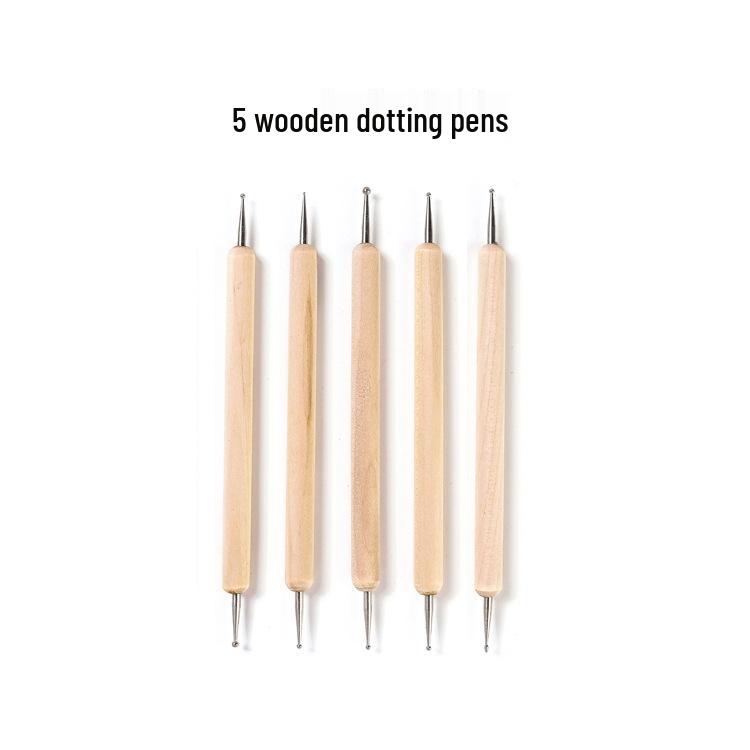 51-Piece Ceramic & Stone Clay Sculpting Tool Set with Round Rods