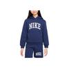Nike Sportswear Club Fleece Comfortable Casual Hoodie Kids Hoodies Midnight-Navy White HJ3156-410