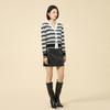 Northern Deer Elegant V-neck Striped Women's Knit Cardigan - Autumn 2025