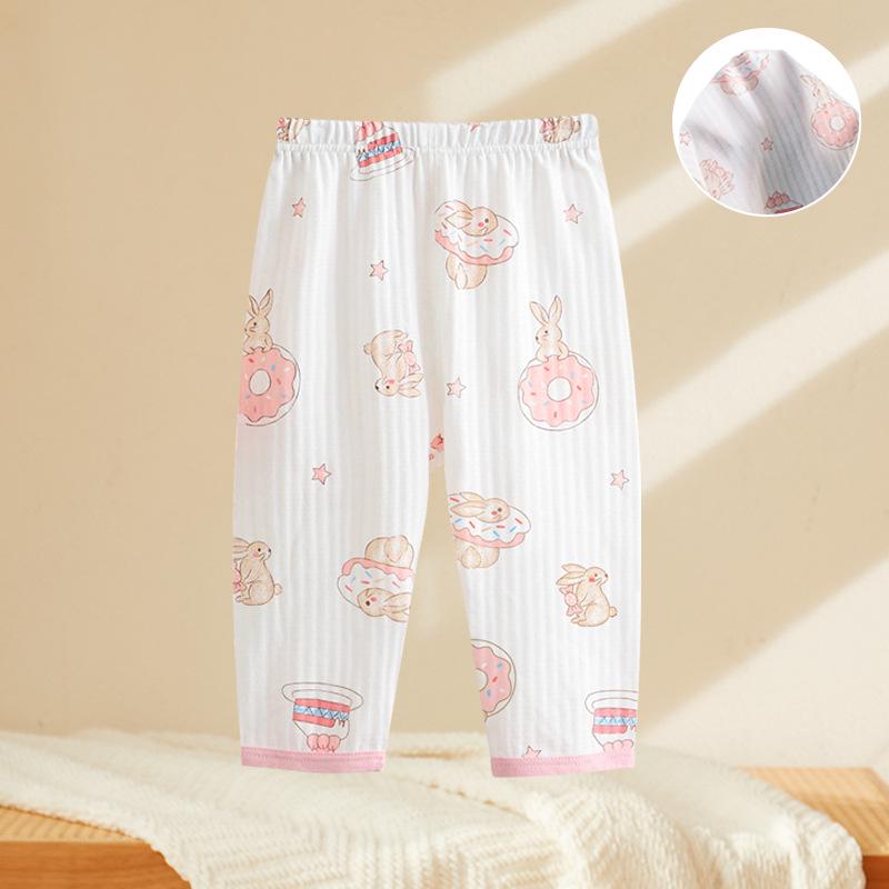 Children's Cotton Leggings: Lightweight Baby Pants & Pajamas for Spring, Summer, and Autumn