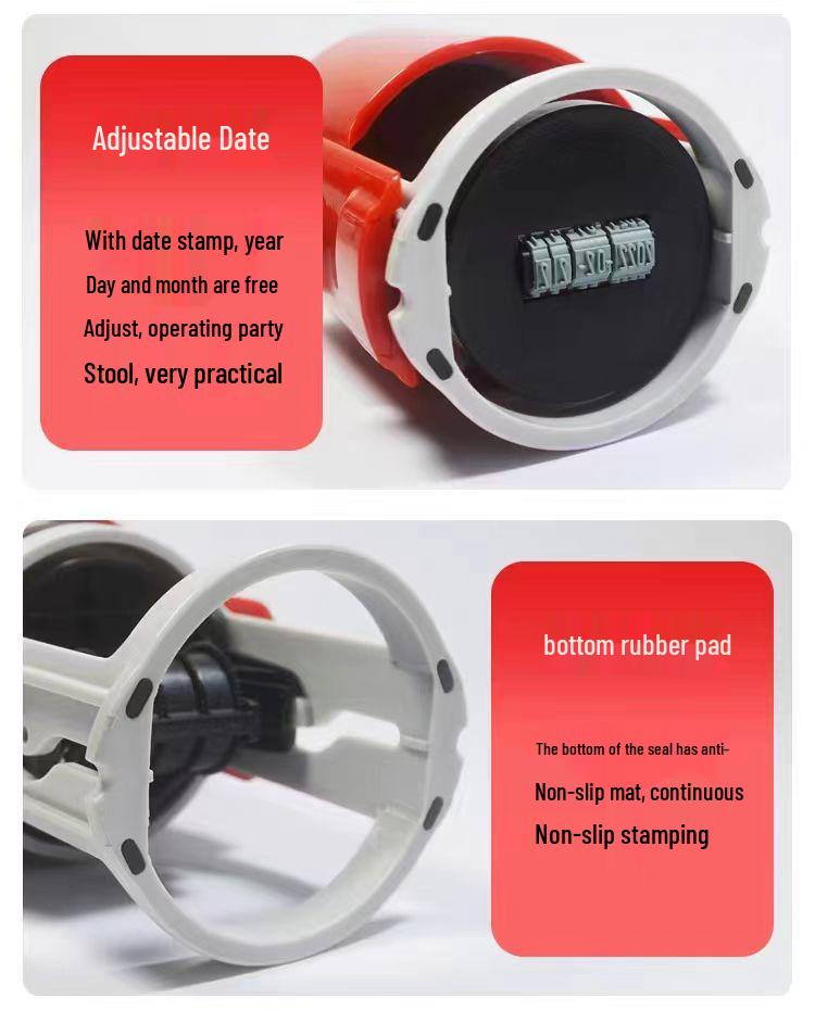 Eastern Pattern Self-Inking Date Stamp - Round & Oval Options Available