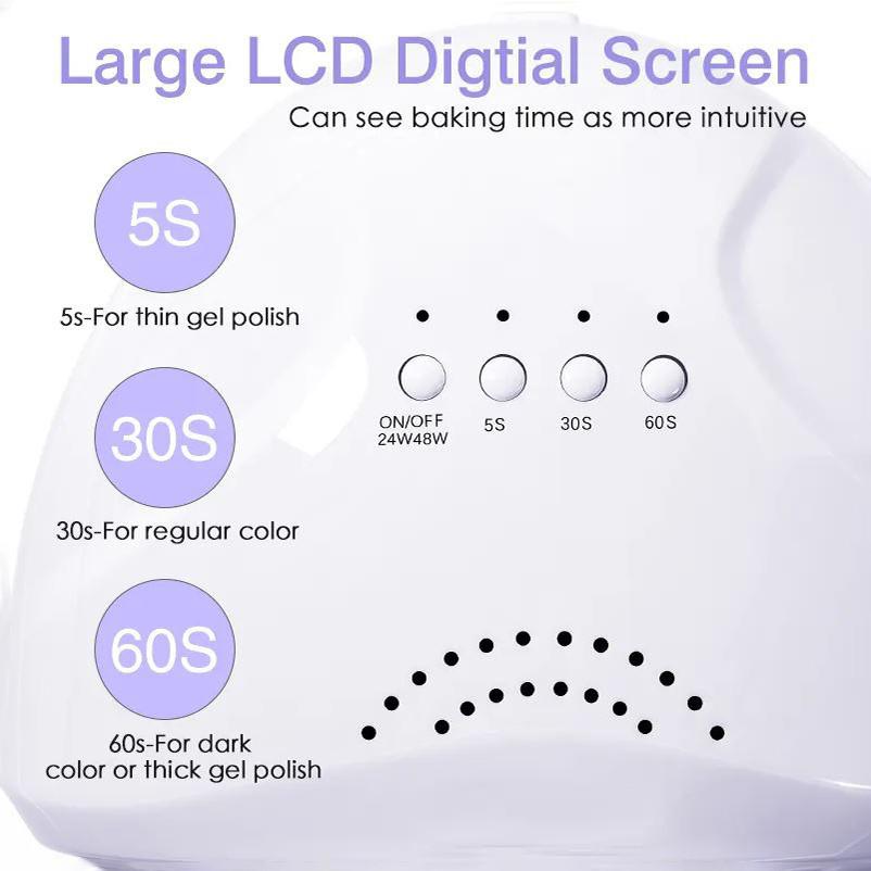 Household UV Light Gel Varnish Manicure Equipment Tools Professional UV LED Nail Lamp Mini Nail Dryer Machine