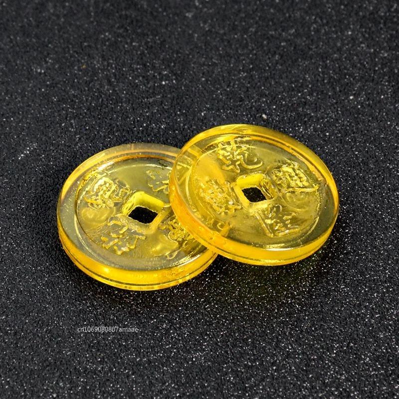 25-35mm Antike Chinesische Glasierte Qianlong Tongbao Münzen Ornamente Fengshui Glücksbringer Antike Handwerkskunst Heim Sammler Dekorationen