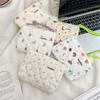 Floral Quilted Cotton Sanitary Napkin & Coin Storage Bag - Large Capacity, Soft, Cute Design