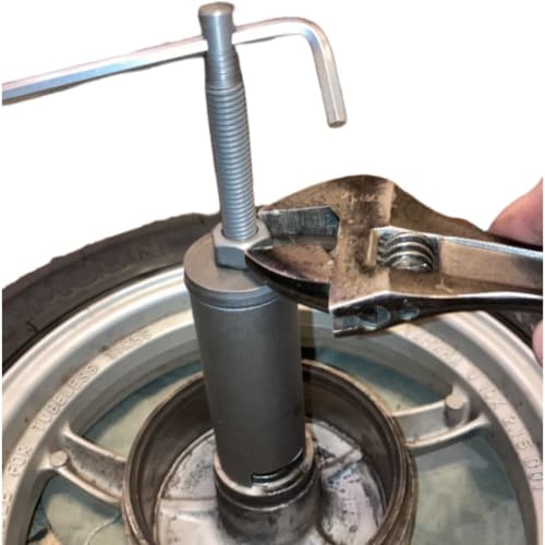 LOOKGOU Bearing Replacement Internal Bearing Puller with Double Hub Attachment, 5-Piece Set, Tool, Internal Hook, Maintenance, Bearing Pullers