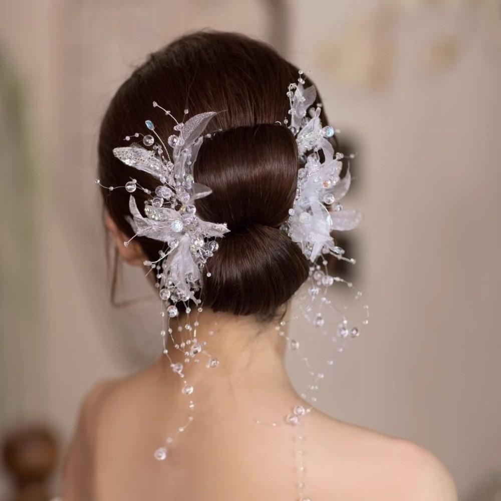 Luxury Pearl Hair Hoop Shining Bridal Hair Accessories Modeling Accessories Head Accessories  Party