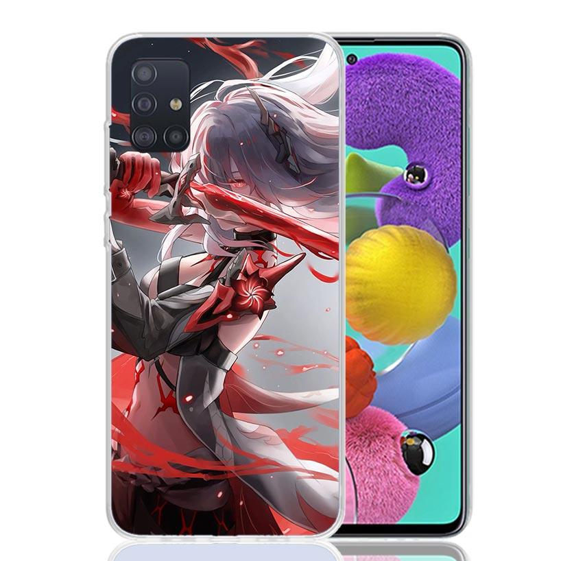 Honkai Star Rail Acheron Phone Case for Samsung Galaxy A52 A51 A50S A12 A22 A32 A72 A10S A30S A31 A71 Note 20 Ultra 10 Plus S10