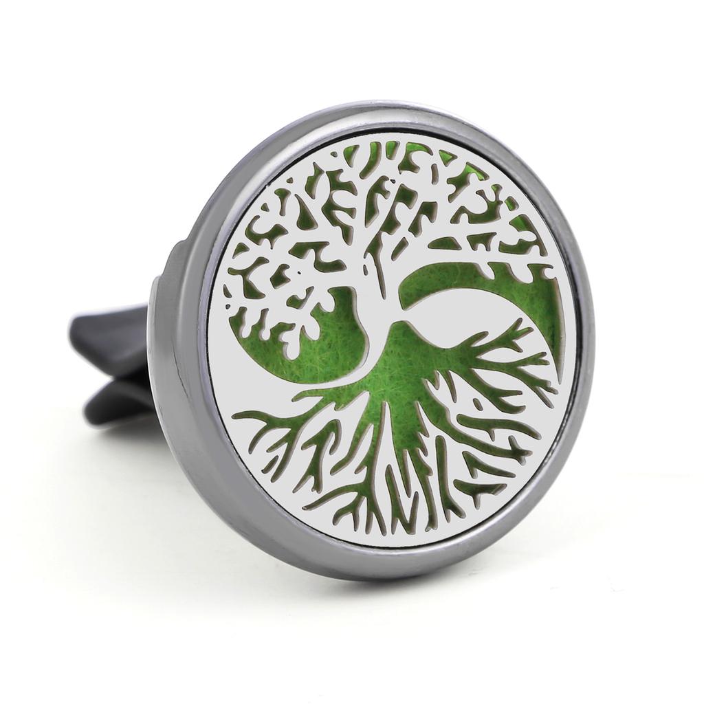 1pc Refillable Car Air Freshener Perfume Diffuser Clip, Auto Air Vent Car Interior Car Aromatherapy Diffuser With 10pcs Pads