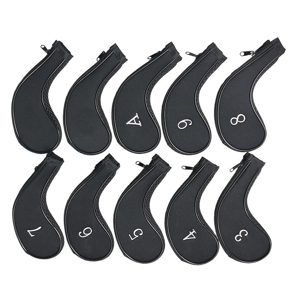 For Golf Sport About 10*19cm Iron Covers Easy To Use Structure Fits Standard Golf Clubs Lightweight And Portable